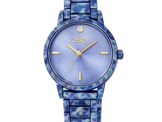 asta-Women Acetate Japan Quartz Watch Misty Blue Phantom 0203-Acetate Strap