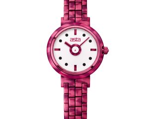 asta-Women Acetate Japan Quartz Watch Crimson Mist Swirl 0701-Acetate Strap