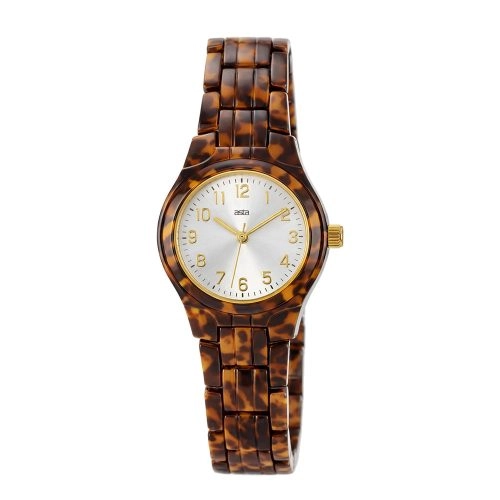 asta-Women Acetate Japan Quartz Watch Tortoiseshell 1001-Acetate Strap