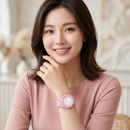 asta-Women Acetate Japan Quartz Watch Strawberry Phantom Swirl 1101-Acetate Strap