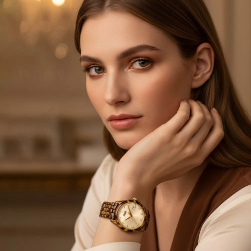 asta-Women Acetate Japan Quartz Watch Golden Tortoise Radiance 1501-Acetate Strap
