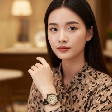 asta-Women Acetate Japan Quartz Watch Shadow Path Tortoise 1601-Acetate Strap