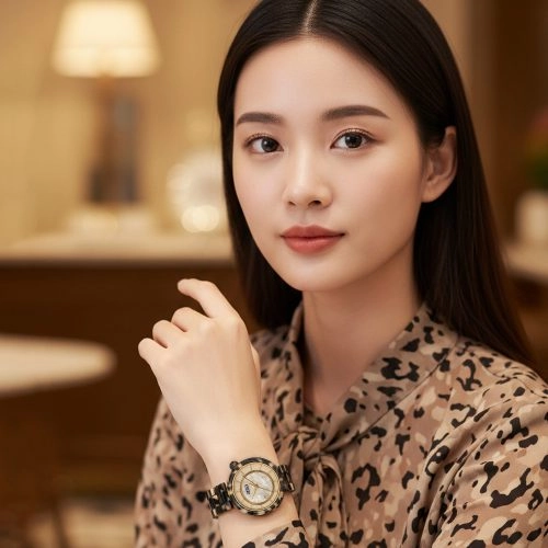 asta-Women Acetate Japan Quartz Watch Shadow Path Tortoise 1601-Acetate Strap