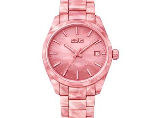 asta-Women Acetate Japan Quartz Watch Pink Mountain Phantom 2001-Acetate Strap