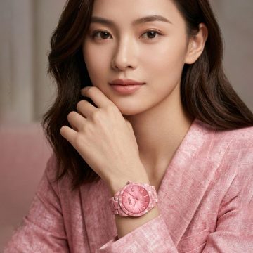 asta-Women Acetate Japan Quartz Watch Pink Mountain Phantom 2001-Acetate Strap