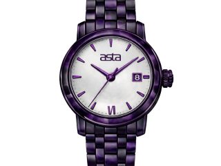 asta-Women Acetate Japan Quartz Watch Grape Purple 2201-Acetate Strap
