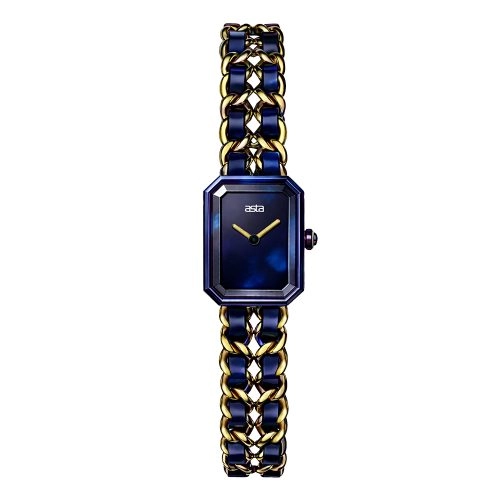 asta-Women Acetate Japan Quartz Watch Midnight Blue 2301-Acetate Strap