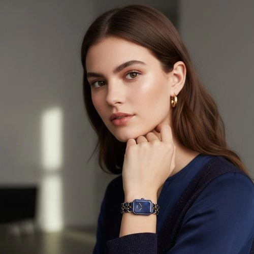 asta-Women Acetate Japan Quartz Watch Midnight Blue 2301-Acetate Strap