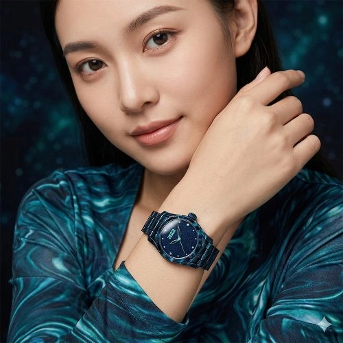 asta-Women Acetate Japan Quartz Watch Starry Night Blue 3201-Acetate Strap