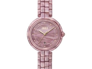 asta-Women Acetate Japan Quartz Watch Dusty Rose 3601-Acetate Strap