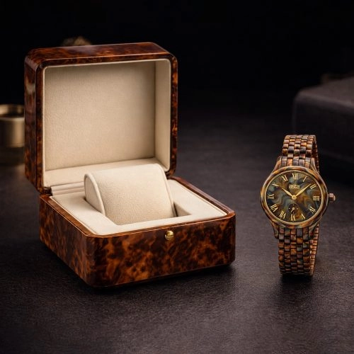 asta-Women Acetate Japan Quartz Watch Lava Tortoise 3701-Acetate Strap