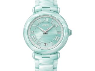 asta-Women Acetate Japan Quartz Watch Mint Marble 4101-Acetate Strap