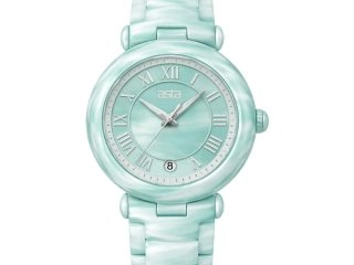 asta-Women Acetate Japan Quartz Watch Mint Marble 4101-Acetate Strap