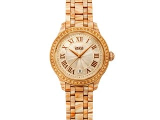 asta-Women Acetate Japan Quartz Watch Golden Sand Marble 4801-Acetate Strap