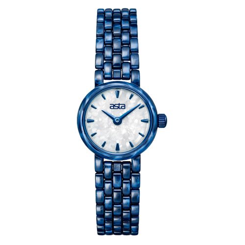 asta-Women Acetate Japan Quartz Watch Deep Sea Pearl Swirl 5401-Acetate Strap
