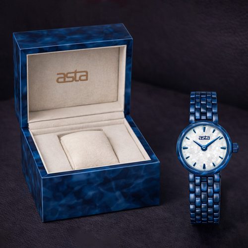 asta-Women Acetate Japan Quartz Watch Deep Sea Pearl Swirl 5401-Acetate Strap