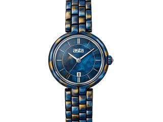 asta-Women Acetate Japan Quartz Watch Midnight Swirl 5301-Acetate Strap