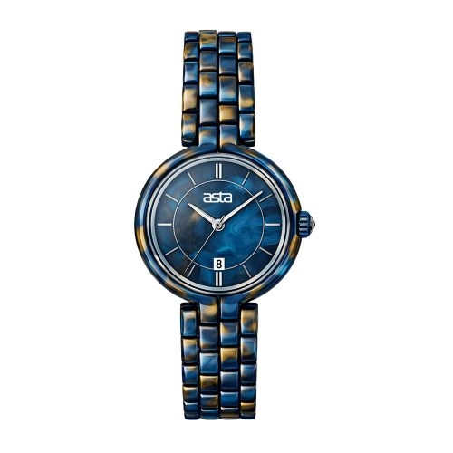 asta-Women Acetate Japan Quartz Watch Midnight Swirl 5301-Acetate Strap