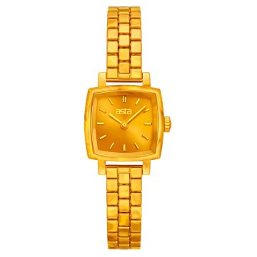 asta-Women Acetate Japan Quartz Watch Solar Amber Swirl 5601-Acetate Strap