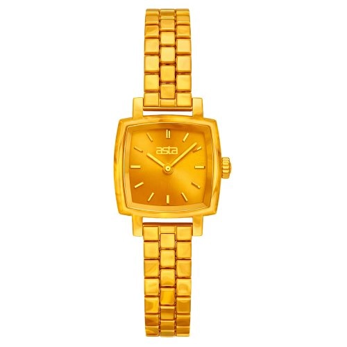 asta-Women Acetate Japan Quartz Watch Solar Amber Swirl 5601-Acetate Strap