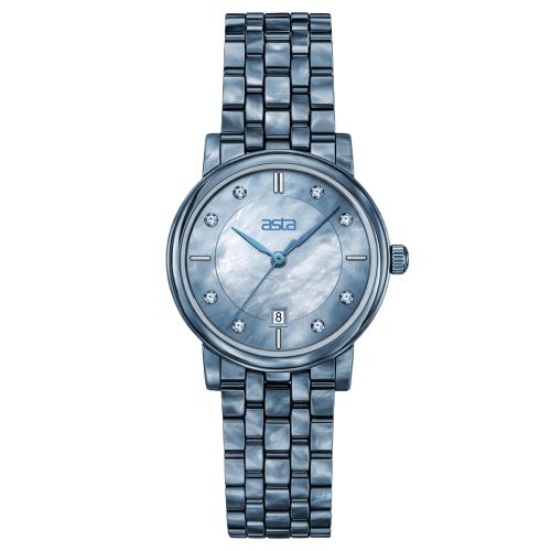 asta-Women Acetate Japan Quartz Watch Glacial Phantom Marble 6001-Acetate Strap