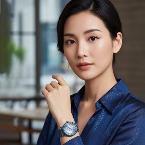 asta-Women Acetate Japan Quartz Watch Glacial Phantom Marble 6001-Acetate Strap