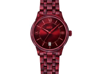 asta-Women Acetate Japan Quartz Watch Crimson Phantom Marble 6101-Acetate Strap