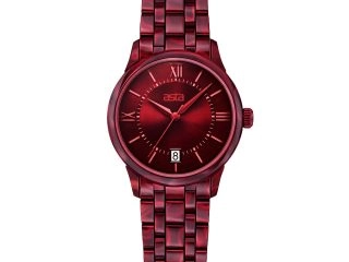 asta-Women Acetate Japan Quartz Watch Crimson Phantom Marble 6101-Acetate Strap