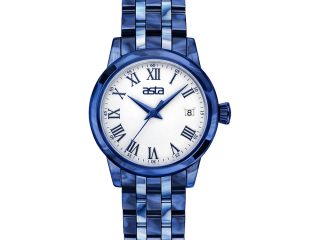 asta-Women Acetate Japan Quartz Watch Interstellar Blue Swirl 6501-Acetate Strap