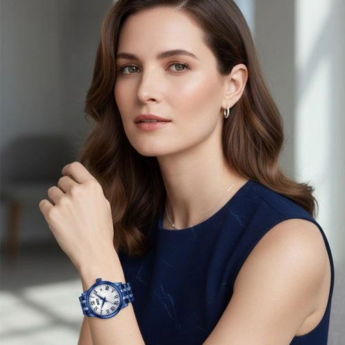 asta-Women Acetate Japan Quartz Watch Interstellar Blue Swirl 6501-Acetate Strap