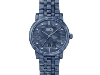 asta-Women Acetate Japan Quartz Watch Deep Sea Mist Swirl 7201-Acetate Strap
