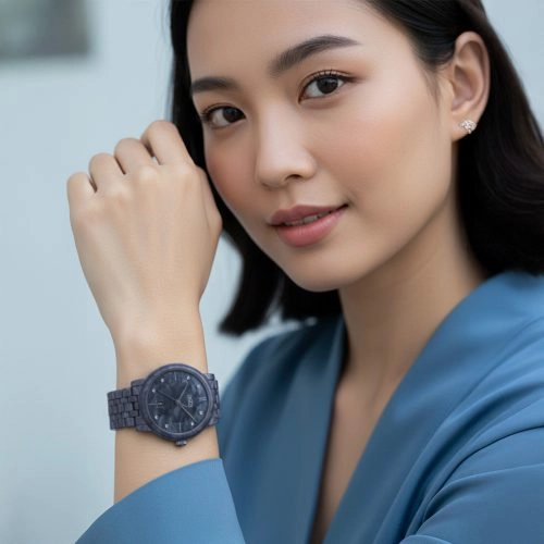asta-Women Acetate Japan Quartz Watch Deep Sea Mist Swirl 7201-Acetate Strap
