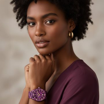 asta-Women Acetate Japan Quartz Watch Purple Obsidian Phantom 7701-Acetate Strap