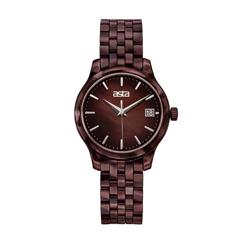 asta-Women Acetate Japan Quartz Watch Midnight Amber Essence 7901-Acetate Strap