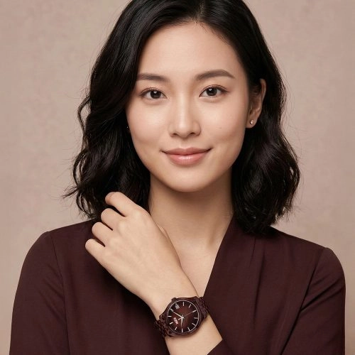 asta-Women Acetate Japan Quartz Watch Midnight Amber Essence 7901-Acetate Strap