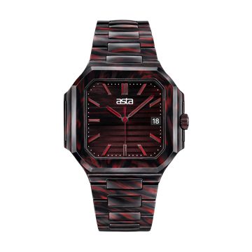 asta-Women Acetate Japan Quartz Watch Inferno Shadow Swirl 8201-Acetate Strap