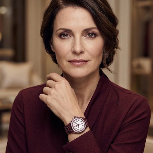 asta-Women Acetate Japan Quartz Watch Burgundy Wine Phantom 8601-Acetate Strap