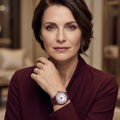 asta-Women Acetate Japan Quartz Watch Burgundy Wine Phantom 8601-Acetate Strap