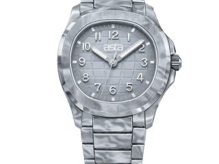 asta-Women Acetate Japan Quartz Watch Arctic Glacier Swirl 8701-Acetate Strap