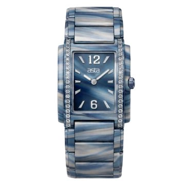 asta-Women Acetate Japan Quartz Watch Nebula Stream Swirl 8801-Acetate Strap