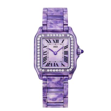 asta-Women Acetate Japan Quartz Watch Aurora Violet Swirl 9002-Acetate Strap