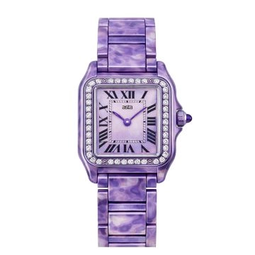 asta-Women Acetate Japan Quartz Watch Aurora Violet Swirl 9002-Acetate Strap