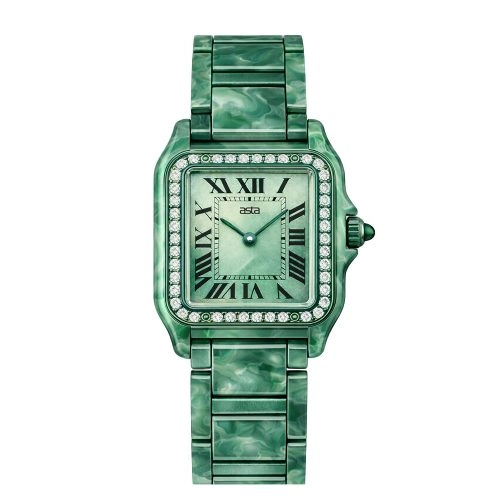 asta-Women Acetate Japan Quartz Watch Azure Phoenix Marble 9004-Acetate Strap