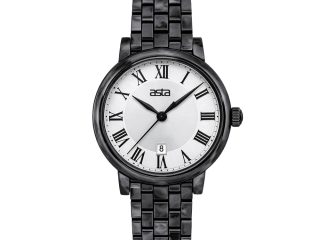 asta-Women Acetate Japan Quartz Watch Obsidian Shadow Swirl 9201-Acetate Strap