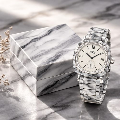 asta-Women Acetate Japan Quartz Watch Century Ink Phantom 9301-Acetate Strap