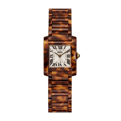 asta-Women Acetate Japan Quartz Watch Amber Shadow Essence 9401-Acetate Strap