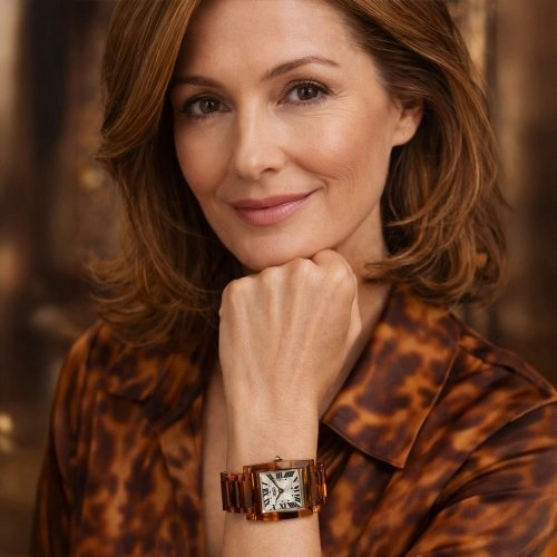 asta-Women Acetate Japan Quartz Watch Amber Shadow Essence 9401-Acetate Strap