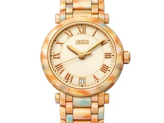 asta-Women Acetate Japan Quartz Watch Rainbow Amber Essence 9501-Acetate Strap