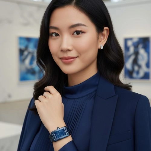 asta-Women Acetate Japan Quartz Watch Arctic Noon Blue 10301-Acetate Strap