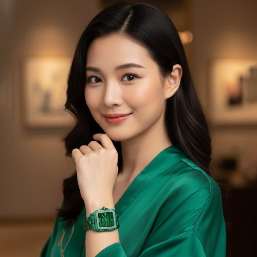 asta-Women Acetate Japan Quartz Watch Jungle Aurora Essence 10401-Acetate Strap